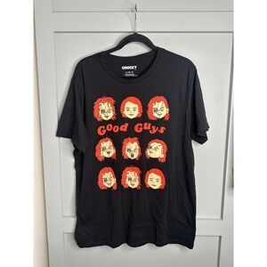Chucky Good Guys T Shirt XL Mens Horror Movie Graphic Tee Black Cotton